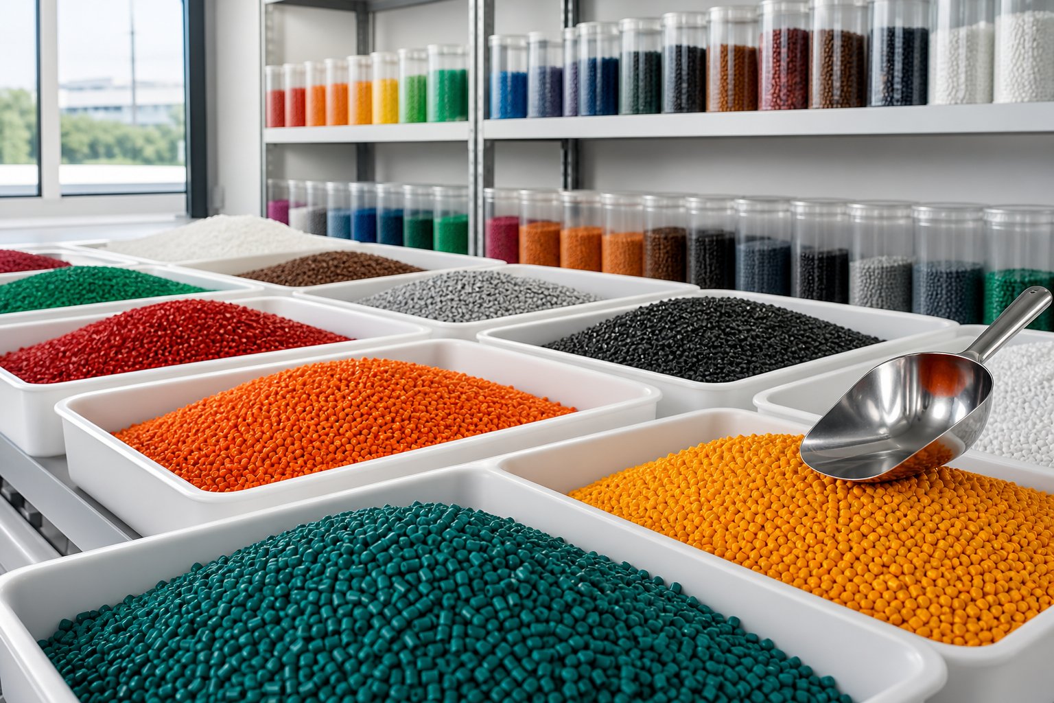 Color masterbatch material room